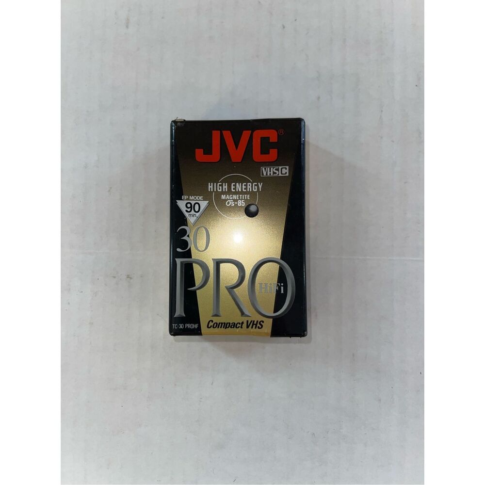 New Sealed JVC TC-30‎ PRO HF PROHF Compact VHS Tape Cartridge  A52